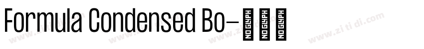 Formula Condensed Bo字体转换